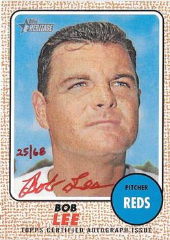 2017 Topps Heritage - Real One Autographs Special Edition Red Ink #ROA-BLE Bob Lee Front