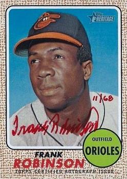 2017 Topps Heritage - Real One Autographs Special Edition Red Ink #ROA-FRO Frank Robinson Front