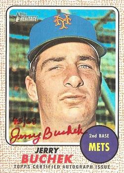 2017 Topps Heritage - Real One Autographs Special Edition Red Ink #ROA-JBU Jerry Buchek Front