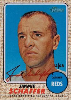 2017 Topps Heritage - Real One Autographs Special Edition Red Ink #ROA-JS Jimmie Schaffer Front