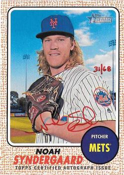 2017 Topps Heritage - Real One Autographs Special Edition Red Ink #ROA-NS Noah Syndergaard Front