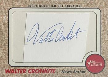 2017 Topps Heritage - 1968 Celebrity Cut Signatures #68CCS-WC Walter Cronkite Front