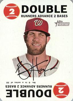 2017 Topps Heritage - 1968 Topps Game #6 Bryce Harper Front