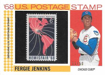 2017 Topps Heritage - 1968 U.S. Postage Stamp Relics #68PSR-FJ Fergie Jenkins Front