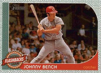 2017 Topps Heritage - Baseball Flashbacks #BF-JB Johnny Bench Front