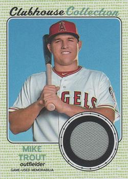 2017 Topps Heritage - Clubhouse Collection Relics #CCR-MTR Mike Trout Front