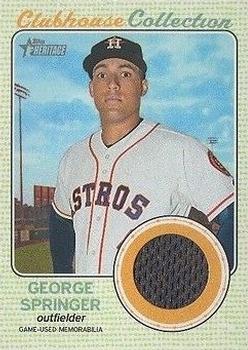 2017 Topps Heritage - Clubhouse Collection Relics #CCR-GS George Springer Front