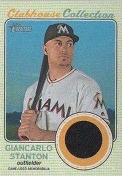2017 Topps Heritage - Clubhouse Collection Relics #CCR-GST Giancarlo Stanton Front