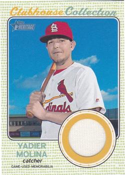 2017 Topps Heritage - Clubhouse Collection Relics #CCR-YM Yadier Molina Front