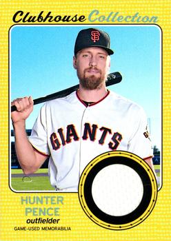2017 Topps Heritage - Clubhouse Collection Relics Gold #CCR-HP Hunter Pence Front