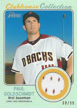 2017 Topps Heritage - Clubhouse Collection Relics Gold #CCR-PG Paul Goldschmidt Front