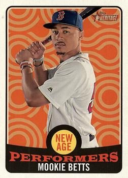 2017 Topps Heritage - New Age Performers #NAP-3 Mookie Betts Front