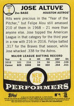 2017 Topps Heritage - New Age Performers #NAP-9 Jose Altuve Back