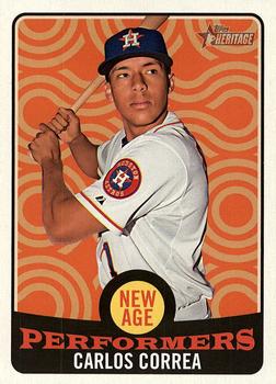 2017 Topps Heritage - New Age Performers #NAP-10 Carlos Correa Front