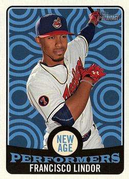 2017 Topps Heritage - New Age Performers #NAP-11 Francisco Lindor Front