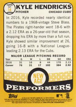 2017 Topps Heritage - New Age Performers #NAP-14 Kyle Hendricks Back