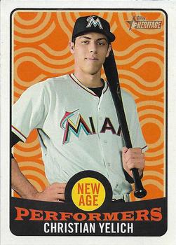2017 Topps Heritage - New Age Performers #NAP-15 Christian Yelich Front