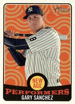 2017 Topps Heritage - New Age Performers #NAP-19 Gary Sanchez Front
