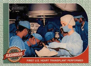 2017 Topps Heritage - News Flashbacks #NF-11 First U.S. Heart Transplant Front