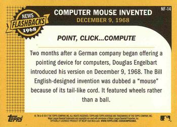 2017 Topps Heritage - News Flashbacks #NF-14 Computer Mouse Invented Back