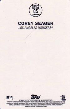 2017 Topps Heritage - 1968 Topps 3D #683D-CS Corey Seager Back