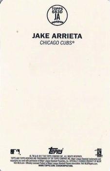 2017 Topps Heritage - 1968 Topps 3D #683D-JA Jake Arrieta Back