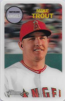 2017 Topps Heritage - 1968 Topps 3D #683D-MT Mike Trout Front
