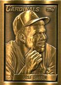 1990 Topps Gallery of Champions Bronze #257 Jose DeLeon Front
