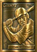 1990 Topps Gallery of Champions Bronze #500 Kevin Mitchell Front