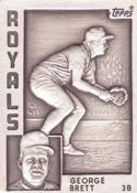 1984 Topps Gallery of Immortals Silver #1 George Brett Front