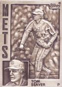 1984 Topps Gallery of Immortals Silver #12 Tom Seaver Front