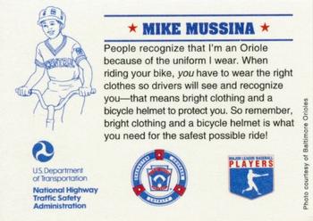 1994 U.S. Department of Transportation #NNO Mike Mussina Back