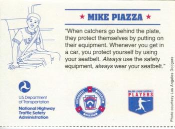 1994 U.S. Department of Transportation #NNO Mike Piazza Back