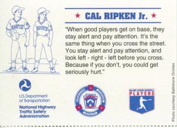 1994 U.S. Department of Transportation #NNO Cal Ripken Jr. Back