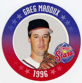 1996 Schwebel's Stars #3 Greg Maddux Front