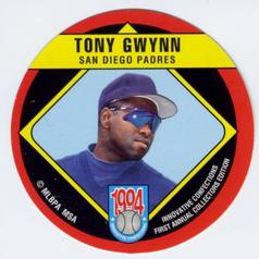 1994 Innovative Confections Discs #10 Tony Gwynn Front
