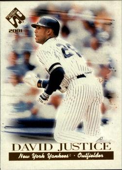 2001 Pacific Private Stock #80 David Justice Front