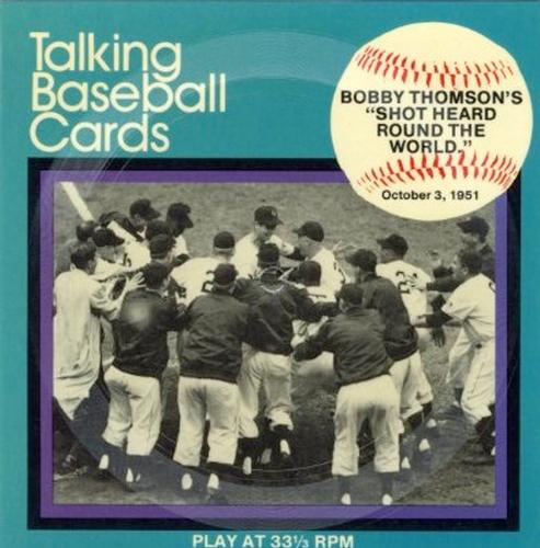 1979 CMC Talking Baseball Cards #12 Bobby Thomson Front