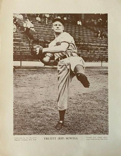 1943 Baseball Magazine Player Posters #NNO Rip Sewell Front