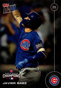 2016 Topps Now Postseason Chicago Cubs World Series Championship #WS-4 Javier Baez Front