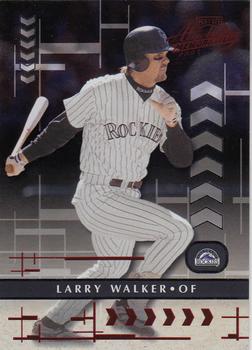 2001 Playoff Absolute Memorabilia #147 Larry Walker Front