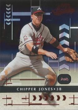 2001 Playoff Absolute Memorabilia #4 Chipper Jones Front