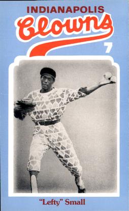 1976 Laughlin Indianapolis Clowns #7 Lefty Small Front