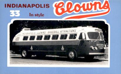 1976 Laughlin Indianapolis Clowns #33 In style Front