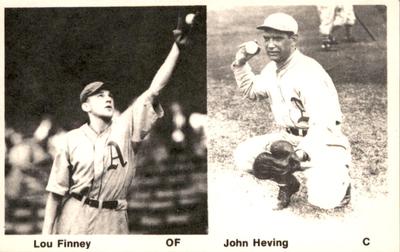 1974 TCMA 1929-1931 Philadelphia Athletics #NNO Lou Finney / John Heving Front