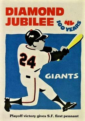 1976 Laughlin Diamond Jubilee #18 Playoff victory gives S.F. first pennant Front