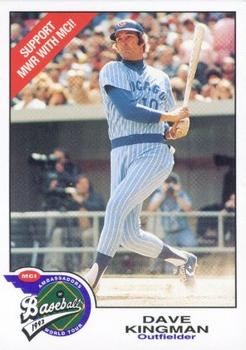 1992 MCI MLBPA Ambassadors of Baseball #7 Dave Kingman Front