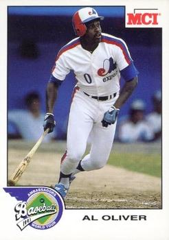 1993 MCI MLBPA Ambassadors of Baseball #11 Al Oliver Front