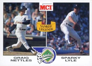 1993 MCI MLBPA Ambassadors of Baseball #13 Graig Nettles / Sparky Lyle Front