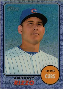 2017 Topps Heritage - Chrome Purple Refractor #THC-410 Anthony Rizzo Front